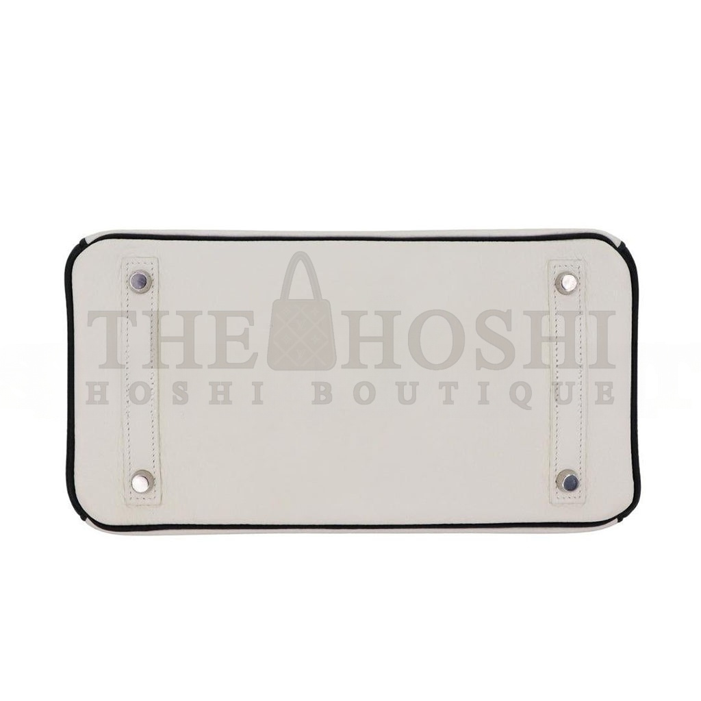 H**me5 BIRKIN 30 TOGO LEATHER MILKSHAKE WHITE SILVER BUCKLE BAG 2632222857052 (30*23*15cm) Master Quality